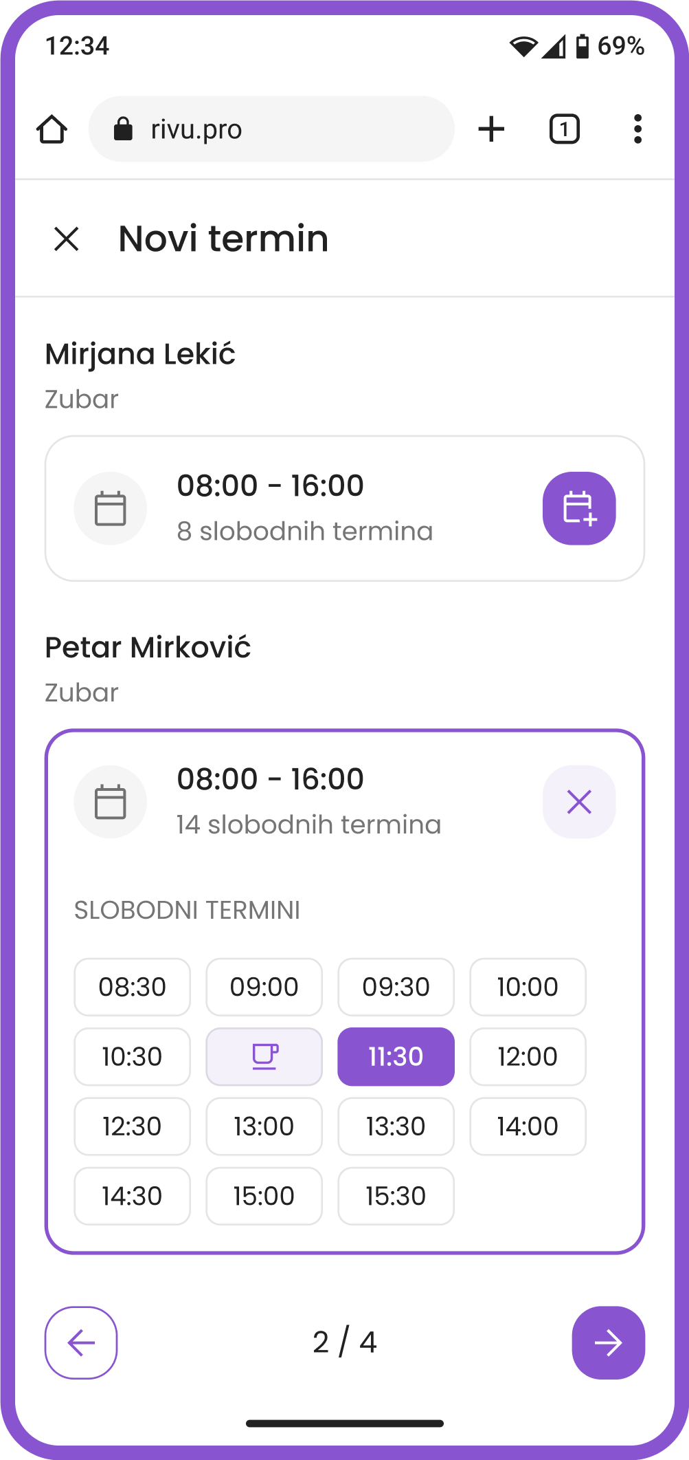Schedule an appointment quickly