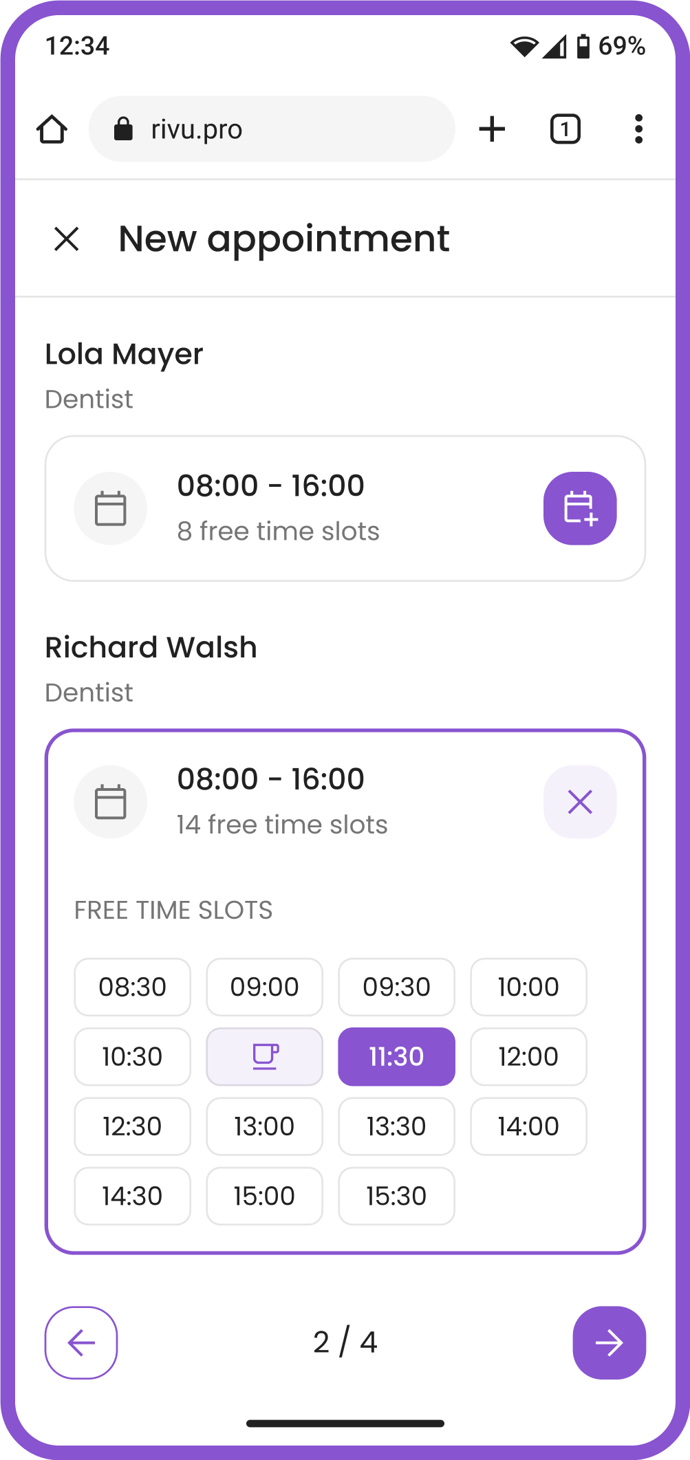 Schedule an appointment quickly