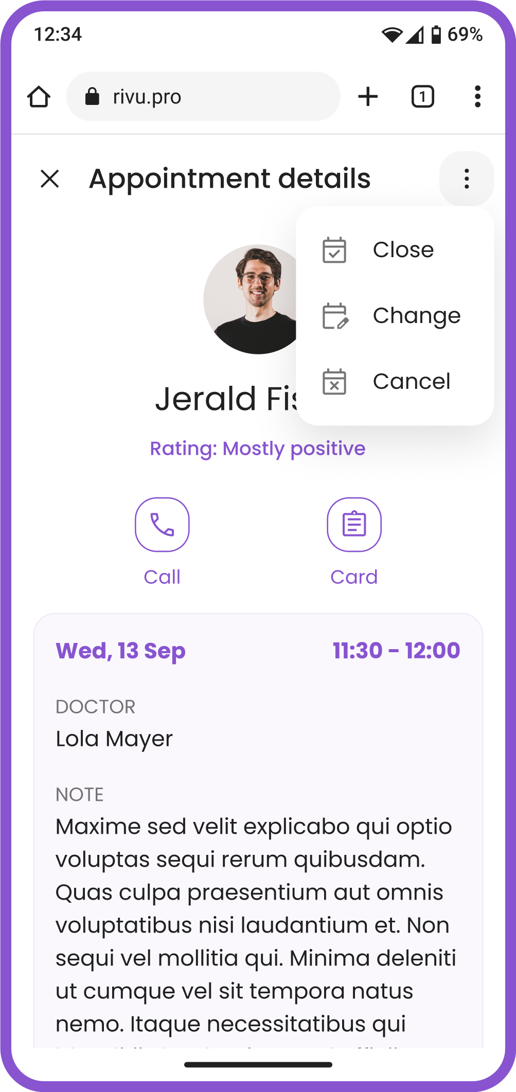 Schedule an appointment quickly